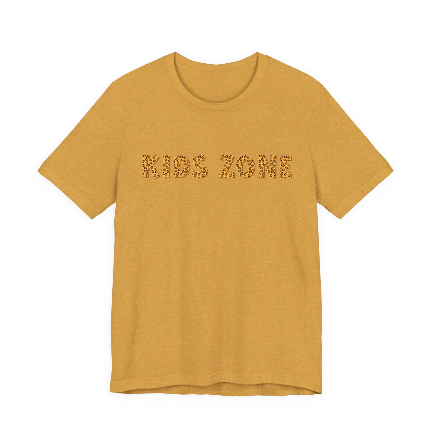 Kids Zone Daycare T-Shirt — Leopard Lettering