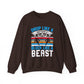 Drop Like a Butterfly, Block Like a Beast Hockey Crewneck Sweatshirt