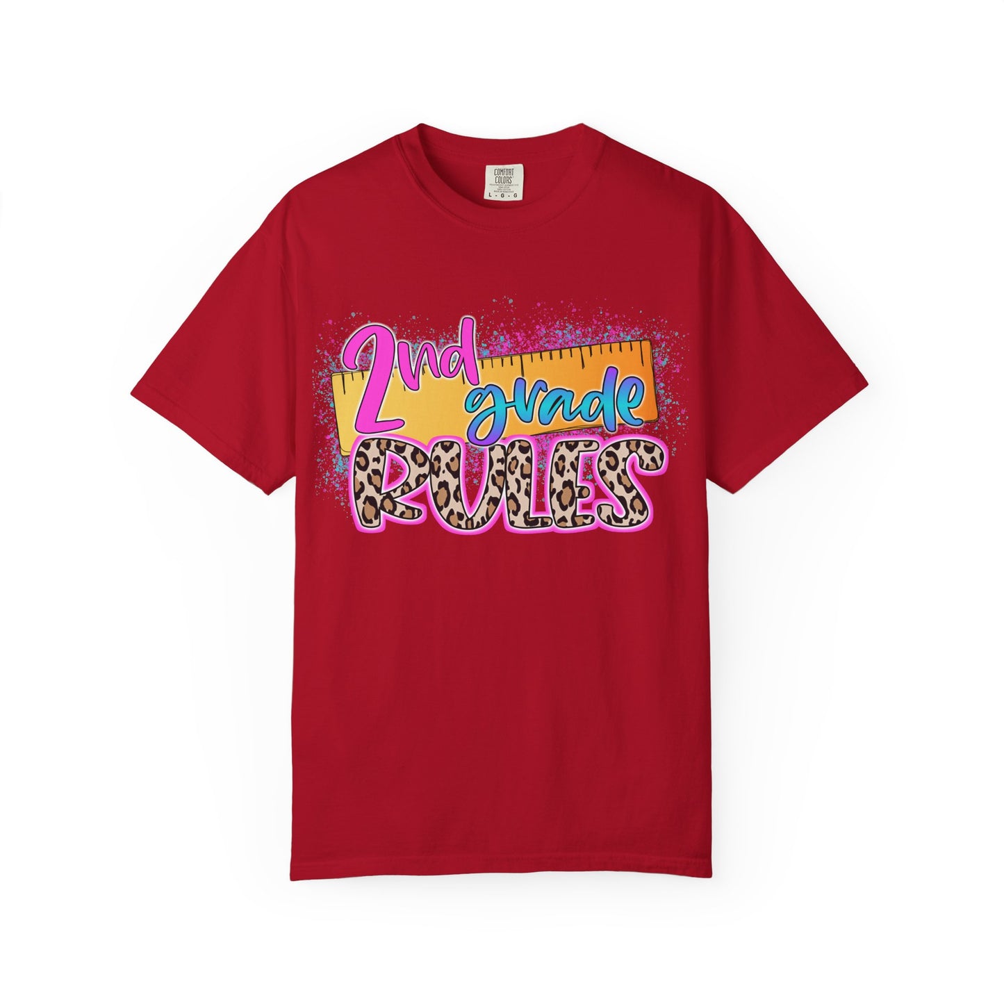 Second Grade Rules T-Shirt, Fun Shirt, Unisex Garment-Dyed Tee, Back to School Top, Teacher Gift