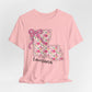 Louisiana Floral State Tee — Pink Bow & Script