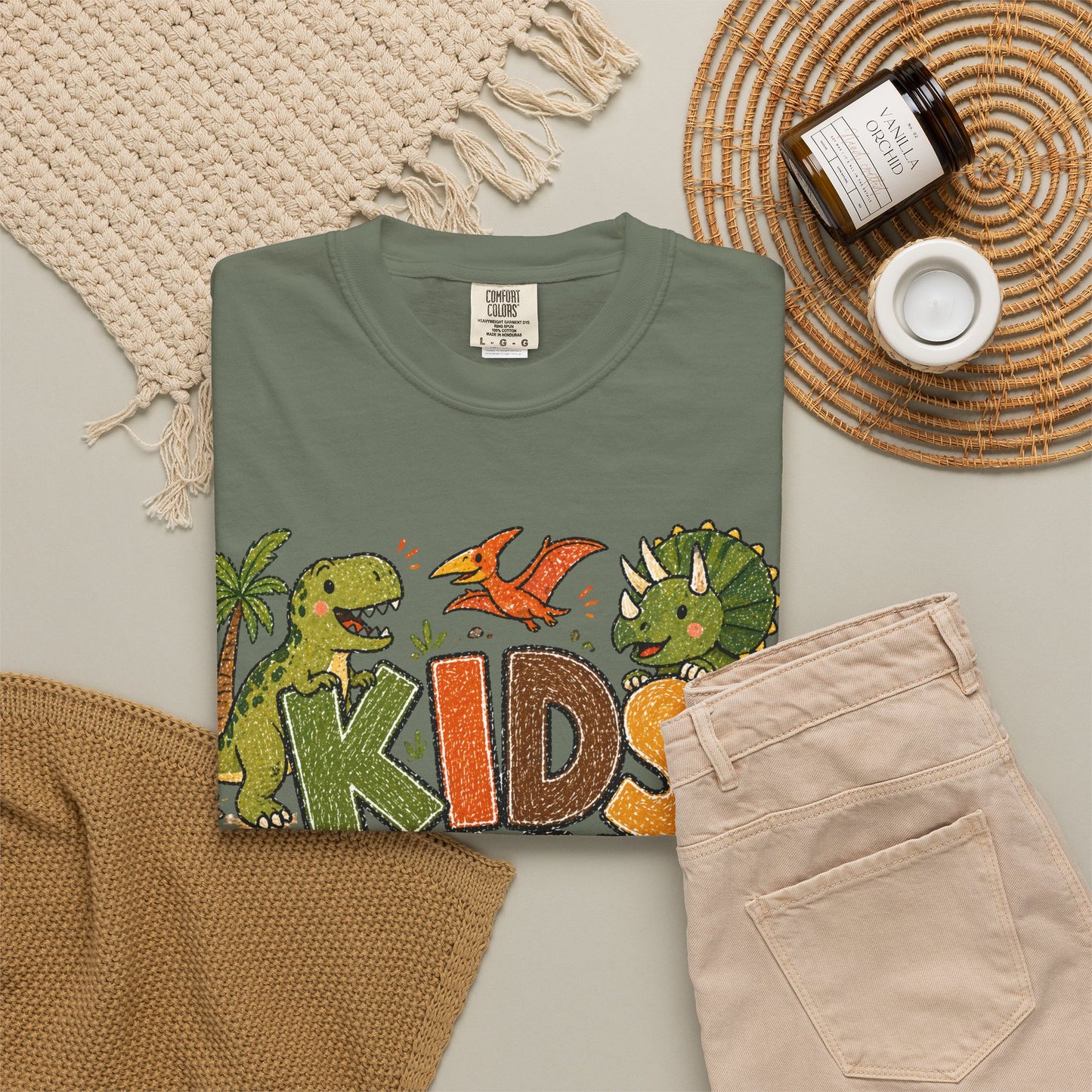 Kids Zone Daycare T-Shirt - Dino Crayon