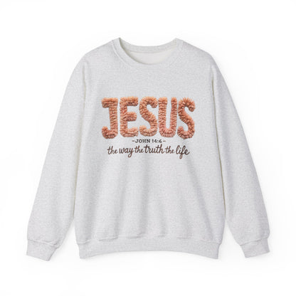 Jesus "the way the truth the life" John 14:6 Christmas Sweatshirt Crewneck