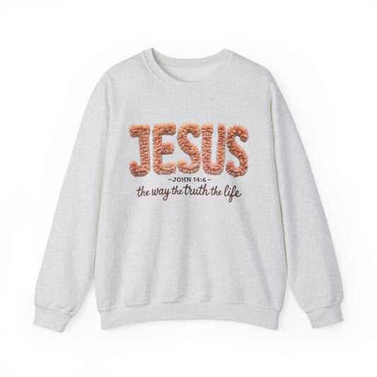 Jesus "the way the truth the life" John 14:6 Christmas Sweatshirt Crewneck