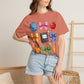 Back-to-School Cute School Supplies Doodles Graphic Tee