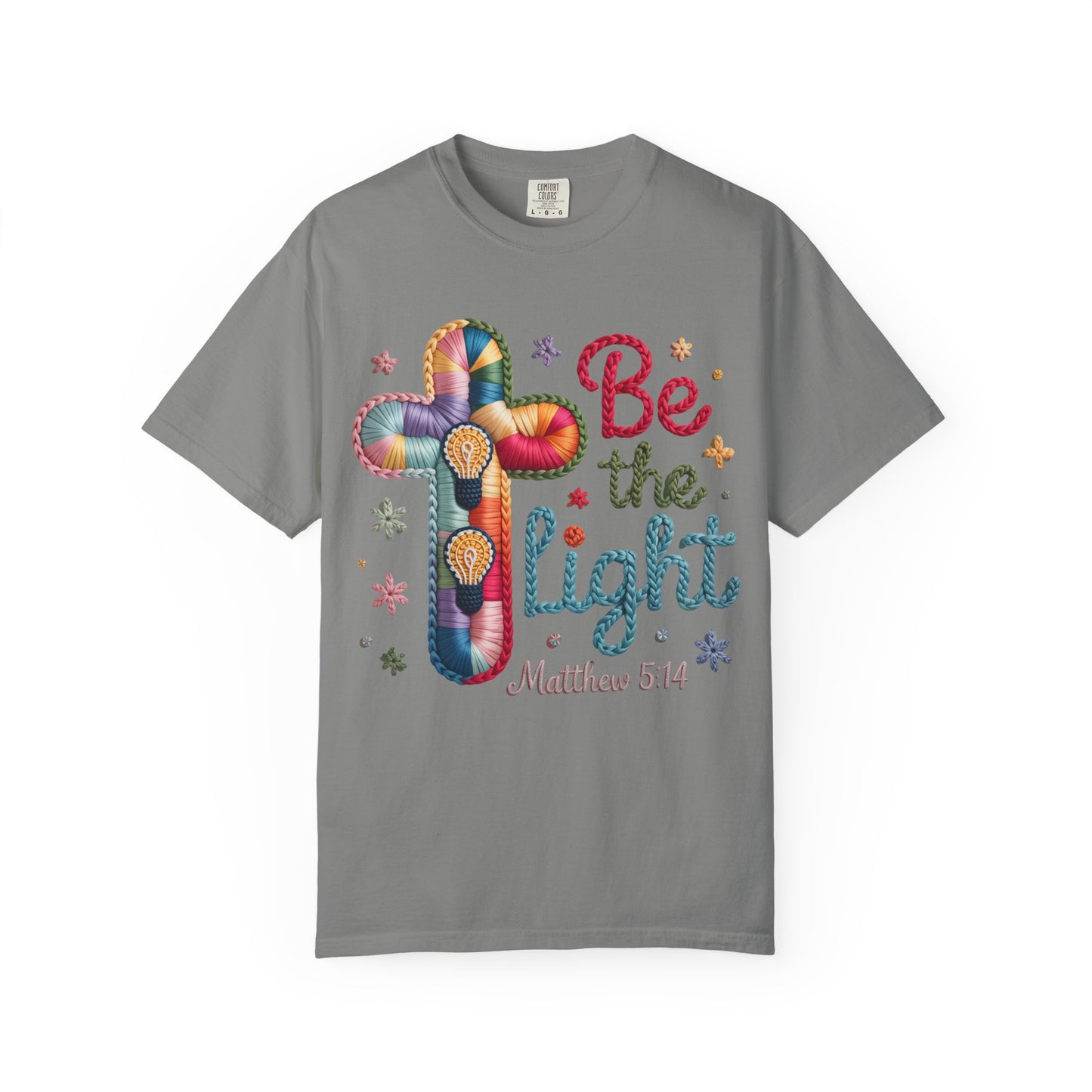 Be the Light T-Shirt — Matthew 5:14 Christian Cross Tee