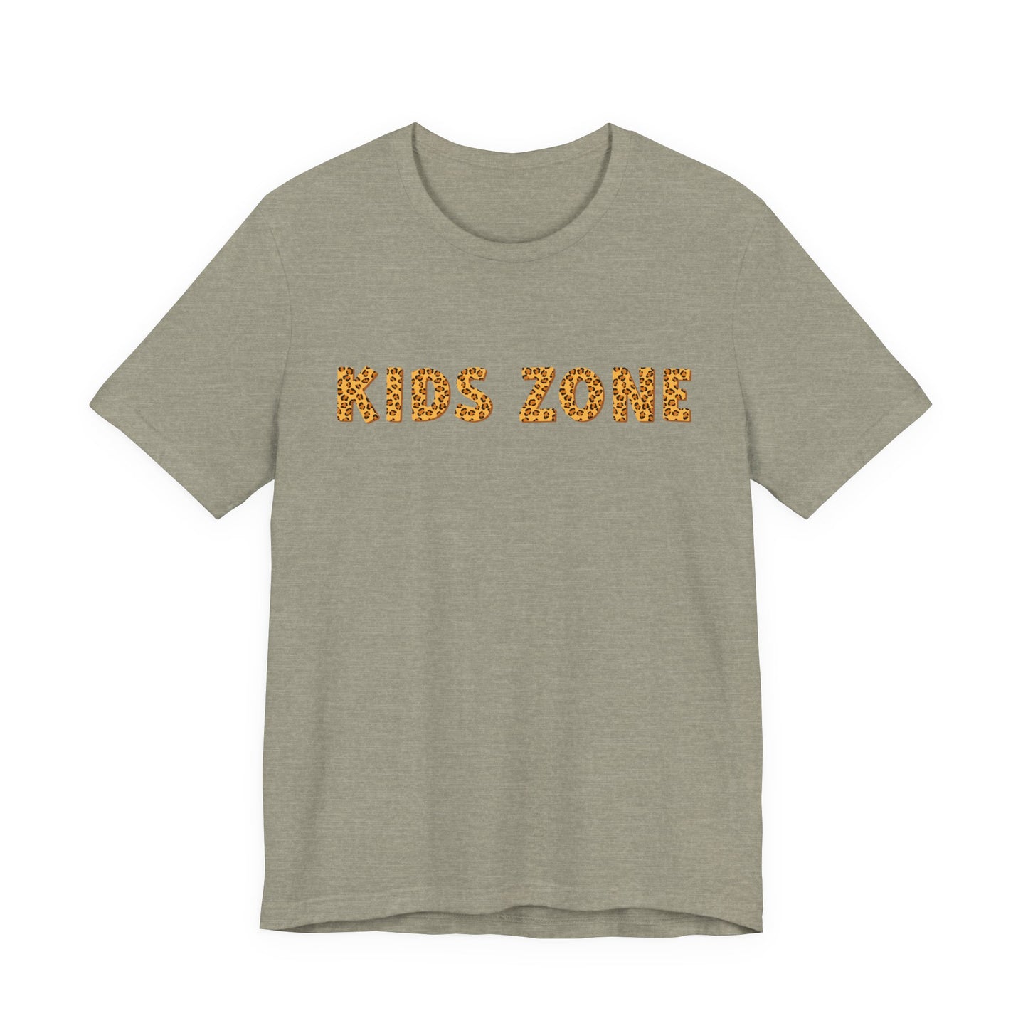 Kids Zone Daycare T-Shirt — Leopard Lettering