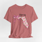 Florida Floral State Tee —Pink Bow & Script