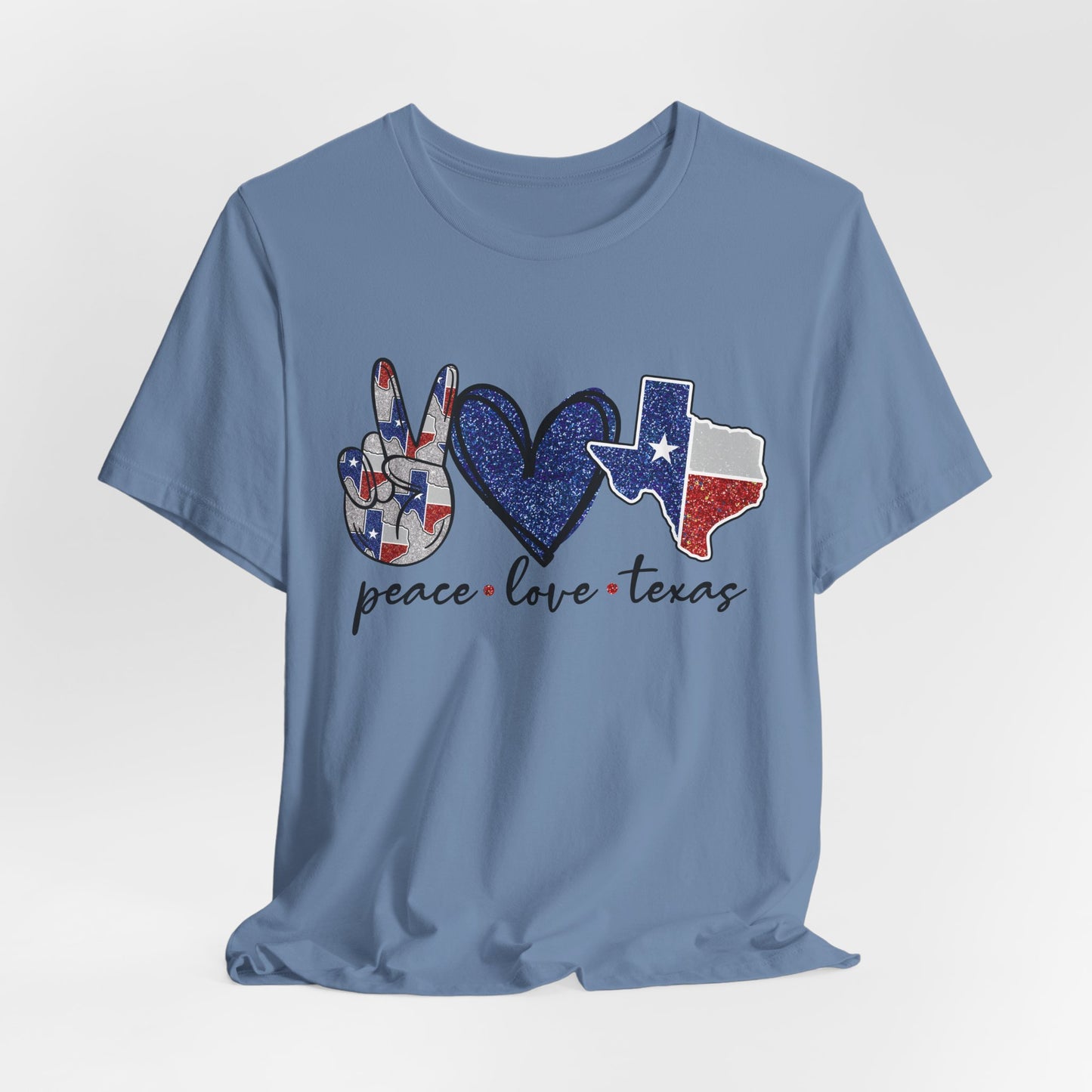 Peace Love Texas State Pride Graphic Tee