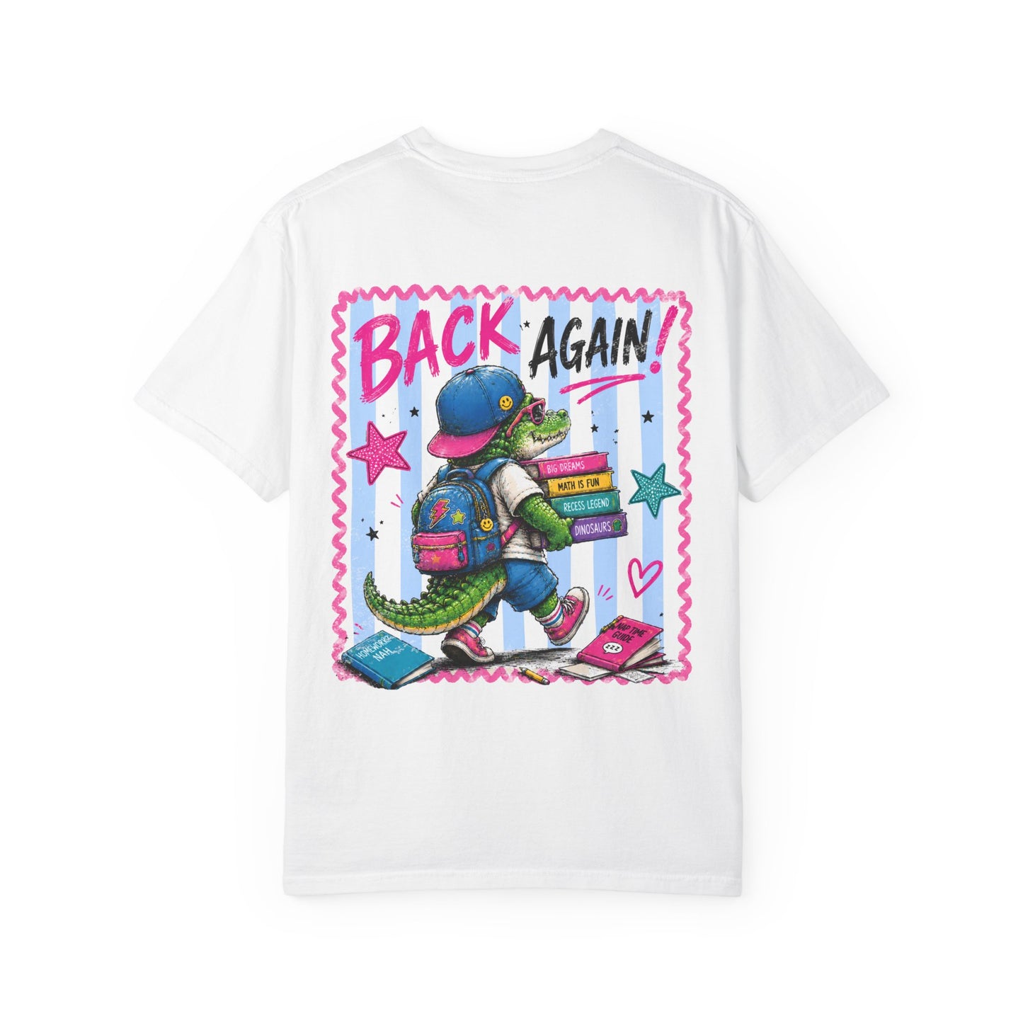 Back to School Croc T-Shirt — “Guess Who’s Back / Back Again” Graphic Tee