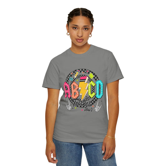 Teacher Tour T-Shirt — Retro Marquee School Staff Gift