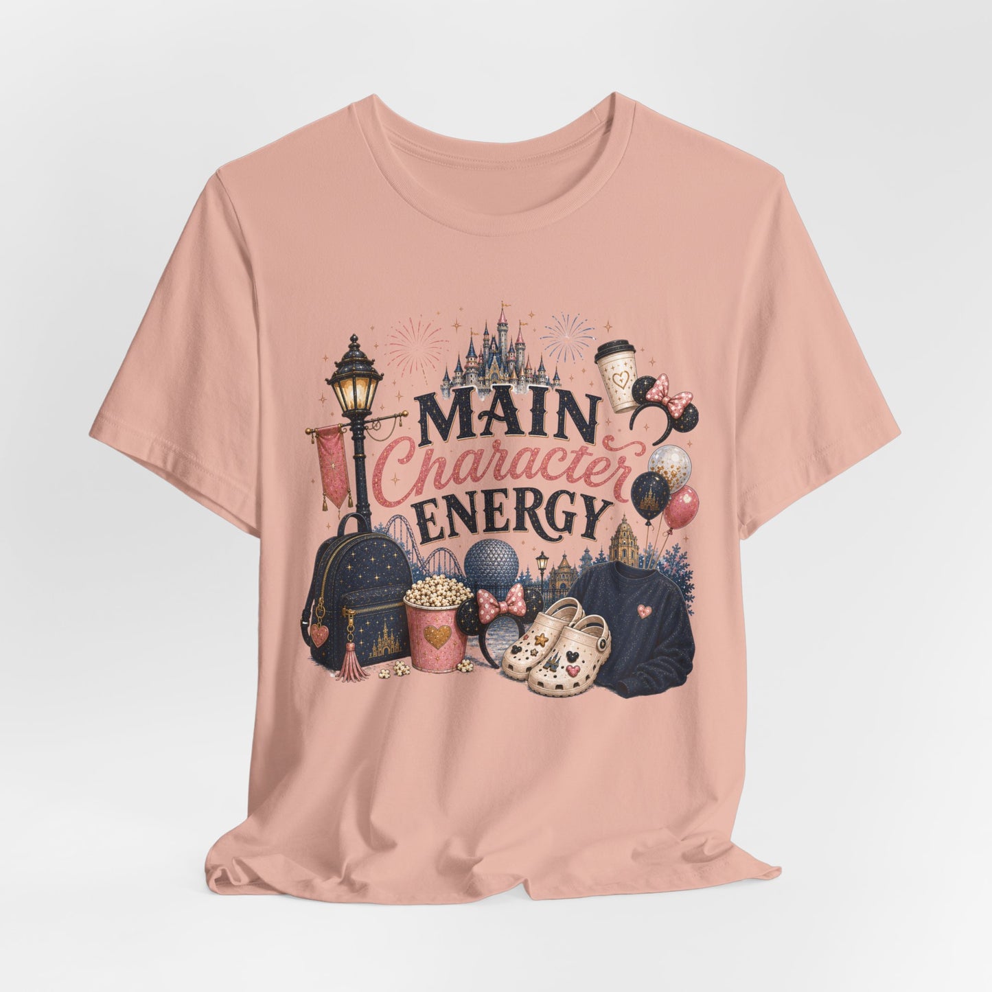 Main Character Energy Tee — Theme Park Fan Graphic T‑Shirt