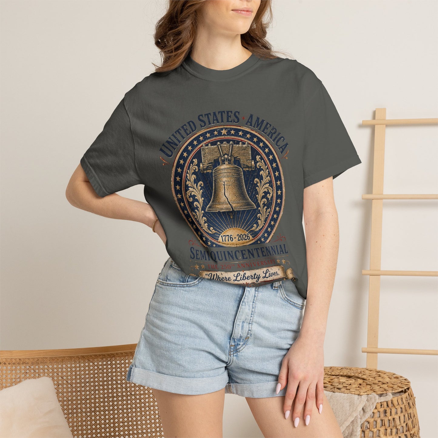 Semiquincentennial Liberty Bell T-Shirt — 250th USA Anniversary Tee