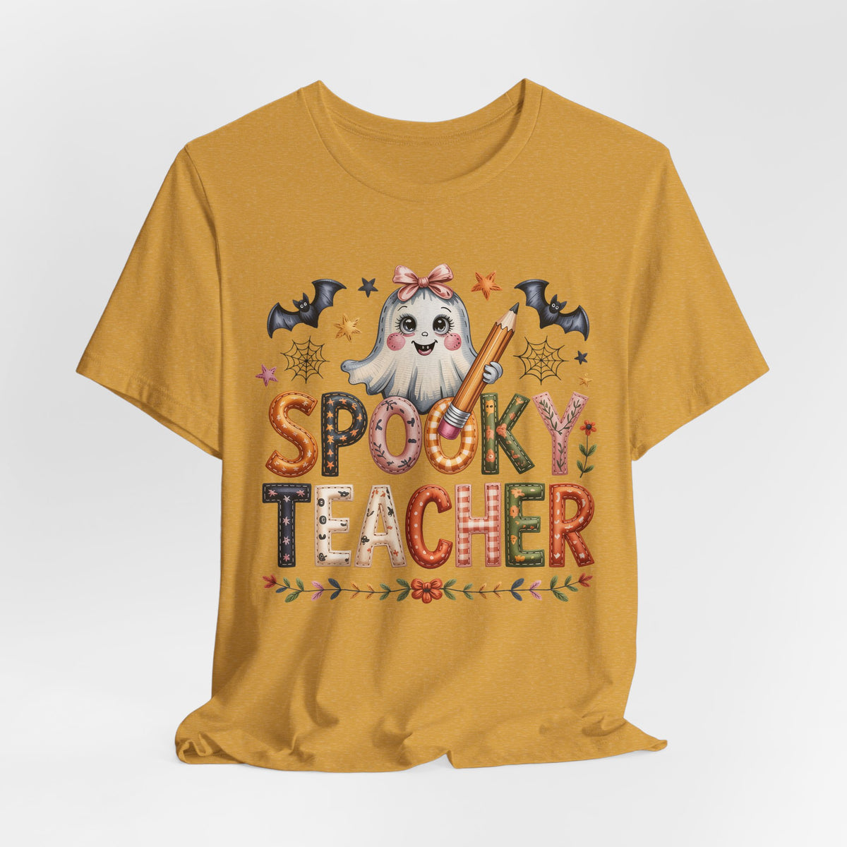 Patchwork Spooky Teacher Graphic Tee