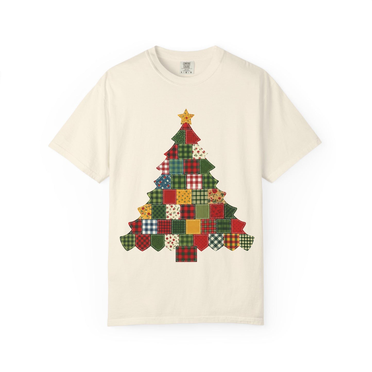 Christmas Patchwork Tree T-Shirt