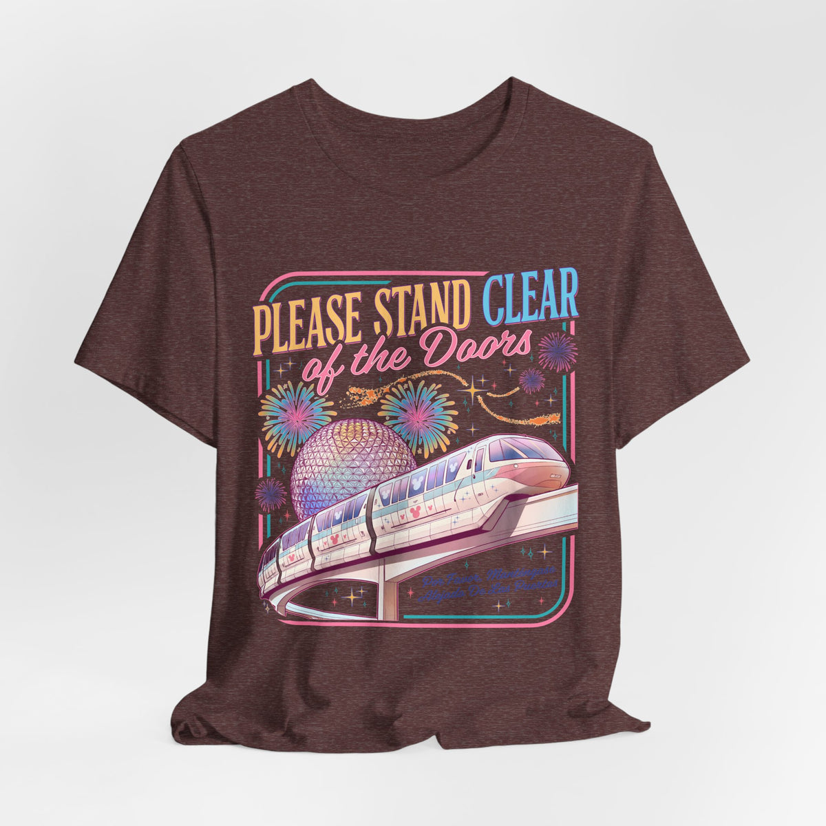 Please Stand Clear of the Doors Monorail T-Shirt — Retro Park Tee
