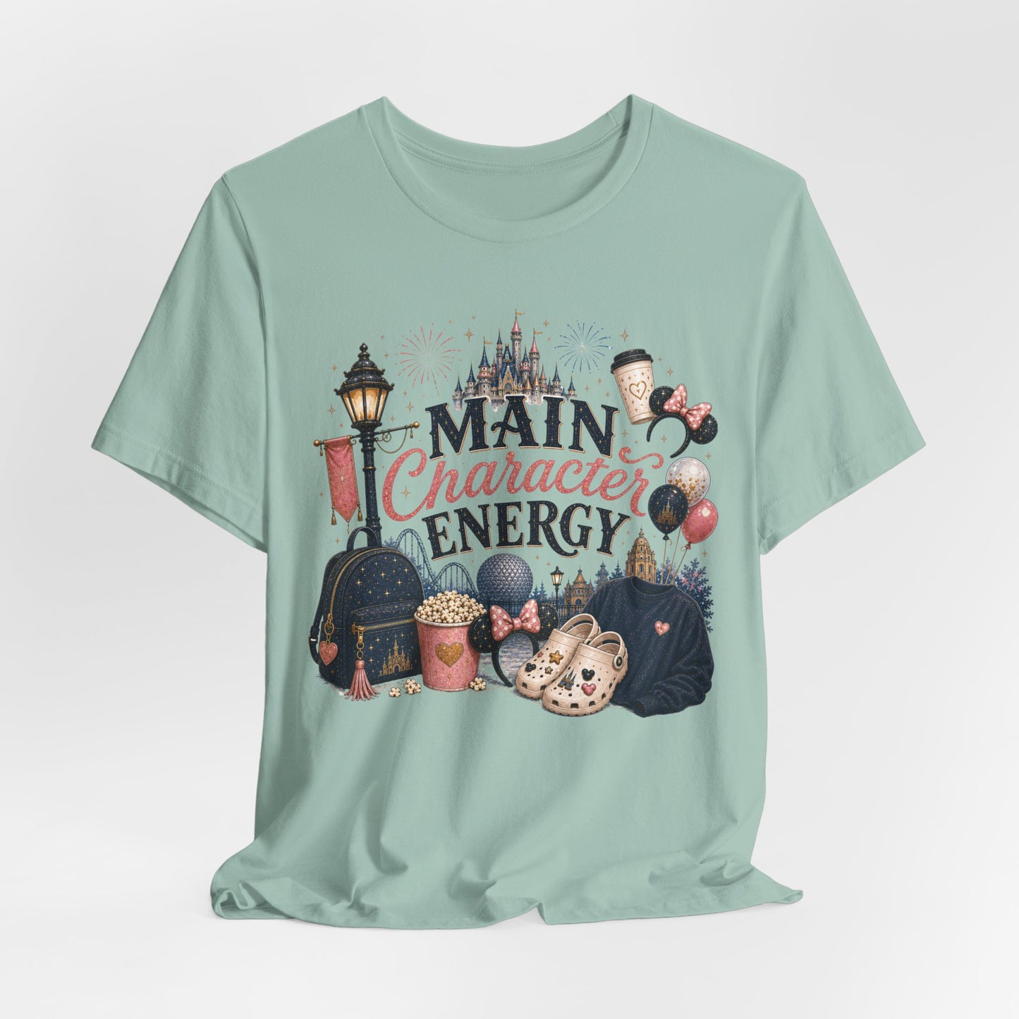 Main Character Energy Tee — Theme Park Fan Graphic T‑Shirt