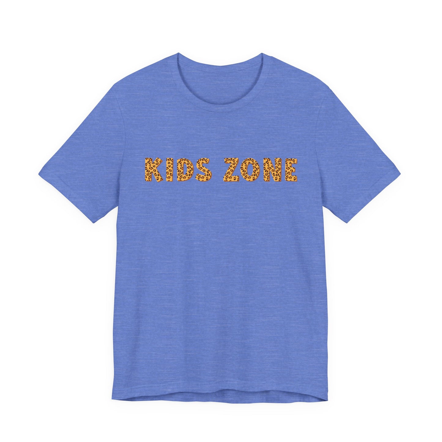 Kids Zone Daycare T-Shirt — Leopard Lettering