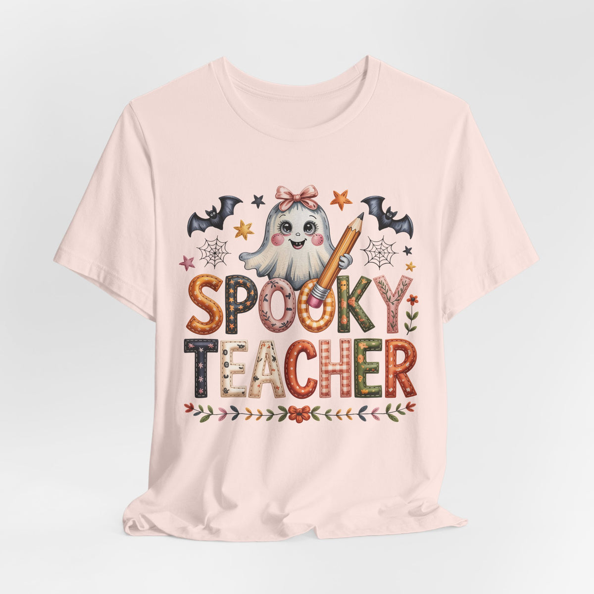 Patchwork Spooky Teacher Graphic Tee