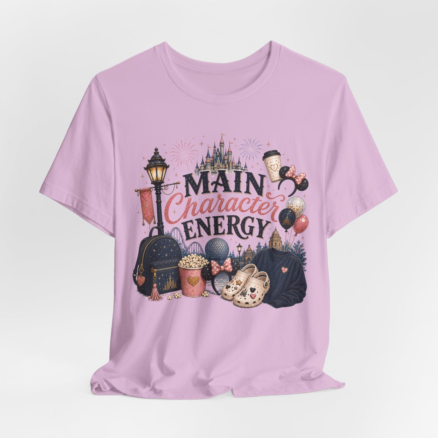 Main Character Energy Tee — Theme Park Fan Graphic T‑Shirt