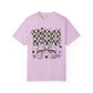 Boo Checkerboard Bow Halloween Graphic Tee