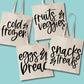 Grocery Reusable Tote Bag Set