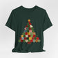 Faux Patchwork Christmas Tree Tee