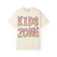 Kids Zone Daycare Comfort Colors Tee - Spring Pastels Plaid