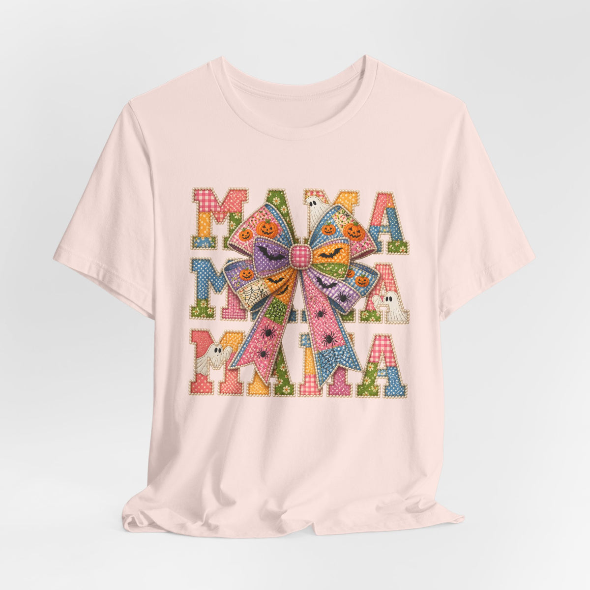 Patchwork Spooky Mama Graphic Tee