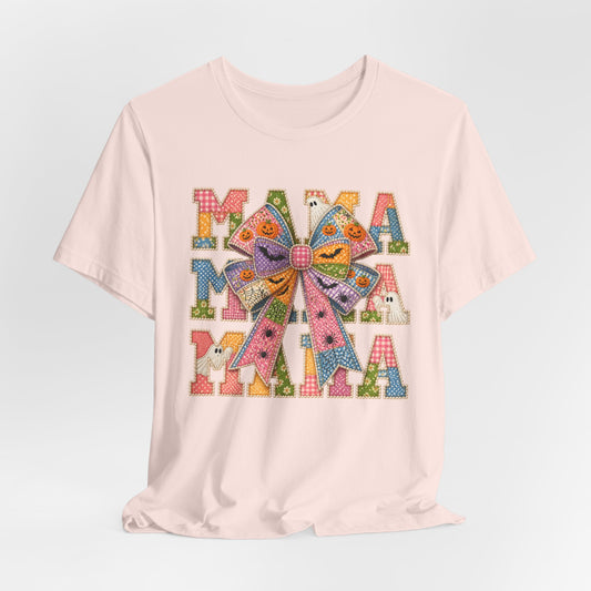 Patchwork Spooky Mama Graphic Tee