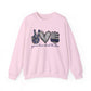 Peace Love Back the Blue Crewneck Sweatshirt