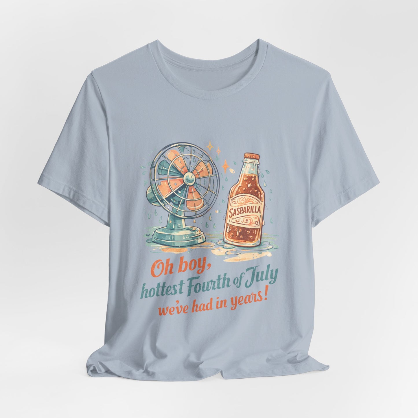 Progress Retro Tee — “Oh boy, hottest Fourth of July we’ve had in years!”