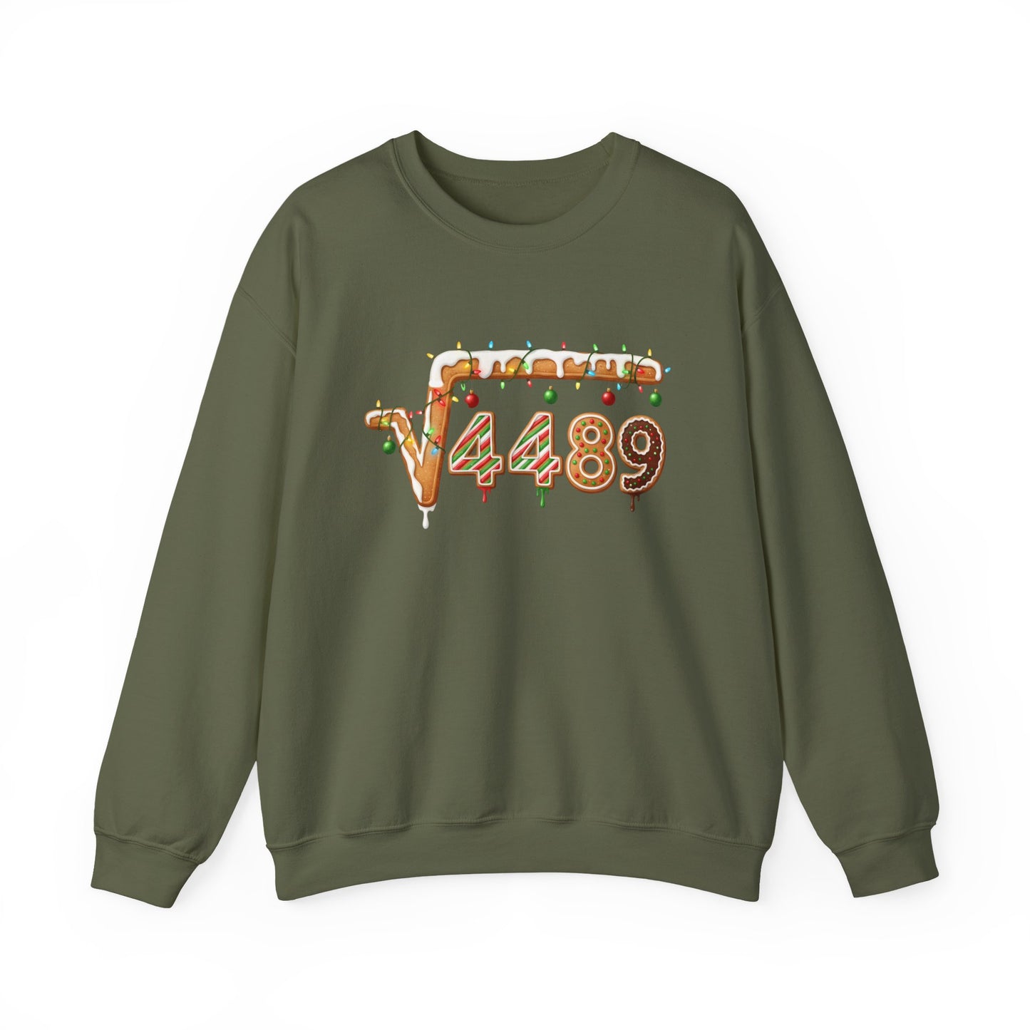 "67" √4489 Design Holiday Gingerbread Sweatshirt (√4489 Design)