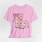 Louisiana Floral State Tee — Pink Bow & Script