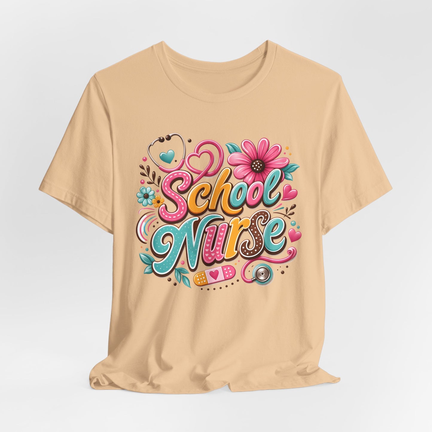 Groovy School Nurse Graphic Tee