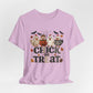 Faux Quilted Halloween Chick or Treat T‑Shirt
