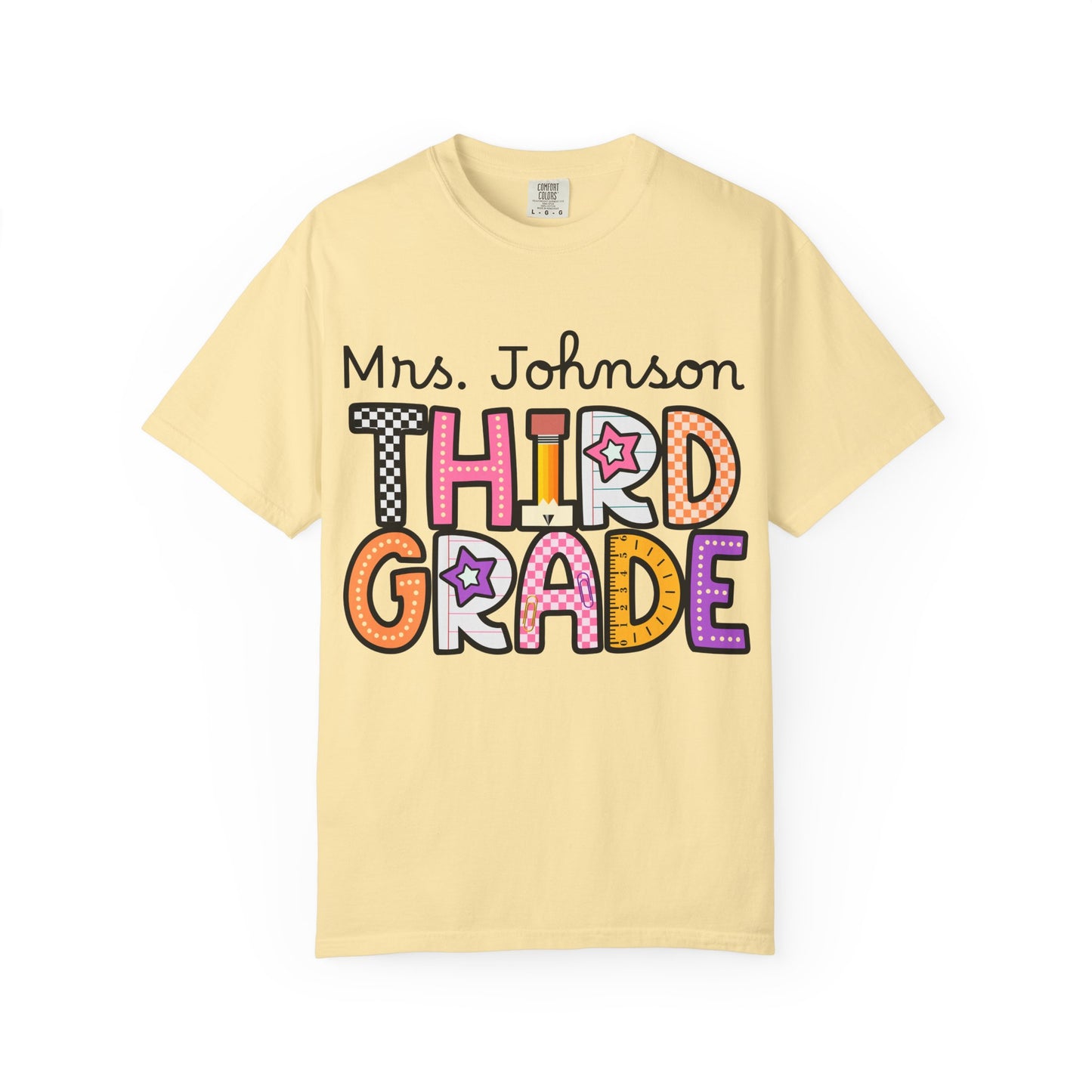 Personalized Third Grade Teacher T-Shirt