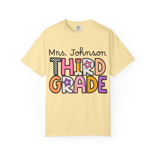 Personalized Third Grade Teacher T-Shirt