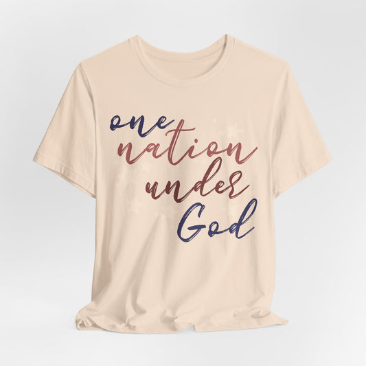 One Nation Under God T-Shirt — Patriotic Faith Tee with Stars