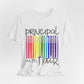 Copy of Rainbow Flair Pen School Staff Tee - Principal With Flair