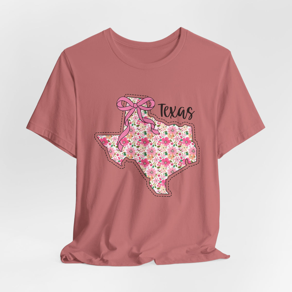 Texas Floral T-Shirt | Unisex Garment-Dyed Tee | Southern Charm Apparel, Gift for Texans, Casual Wear, Spring/Summer Fashion