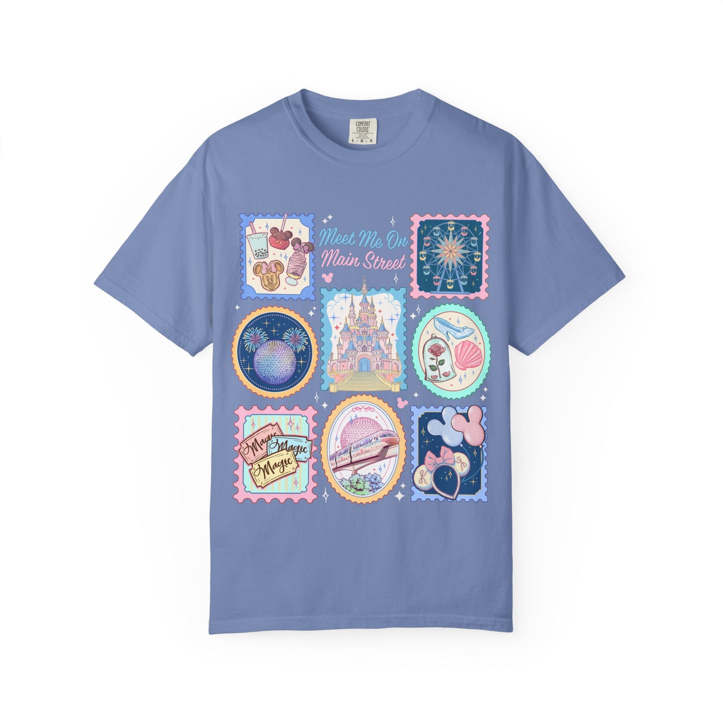 Theme Park Vintage Stamp Tee - Meet Me On Main Street