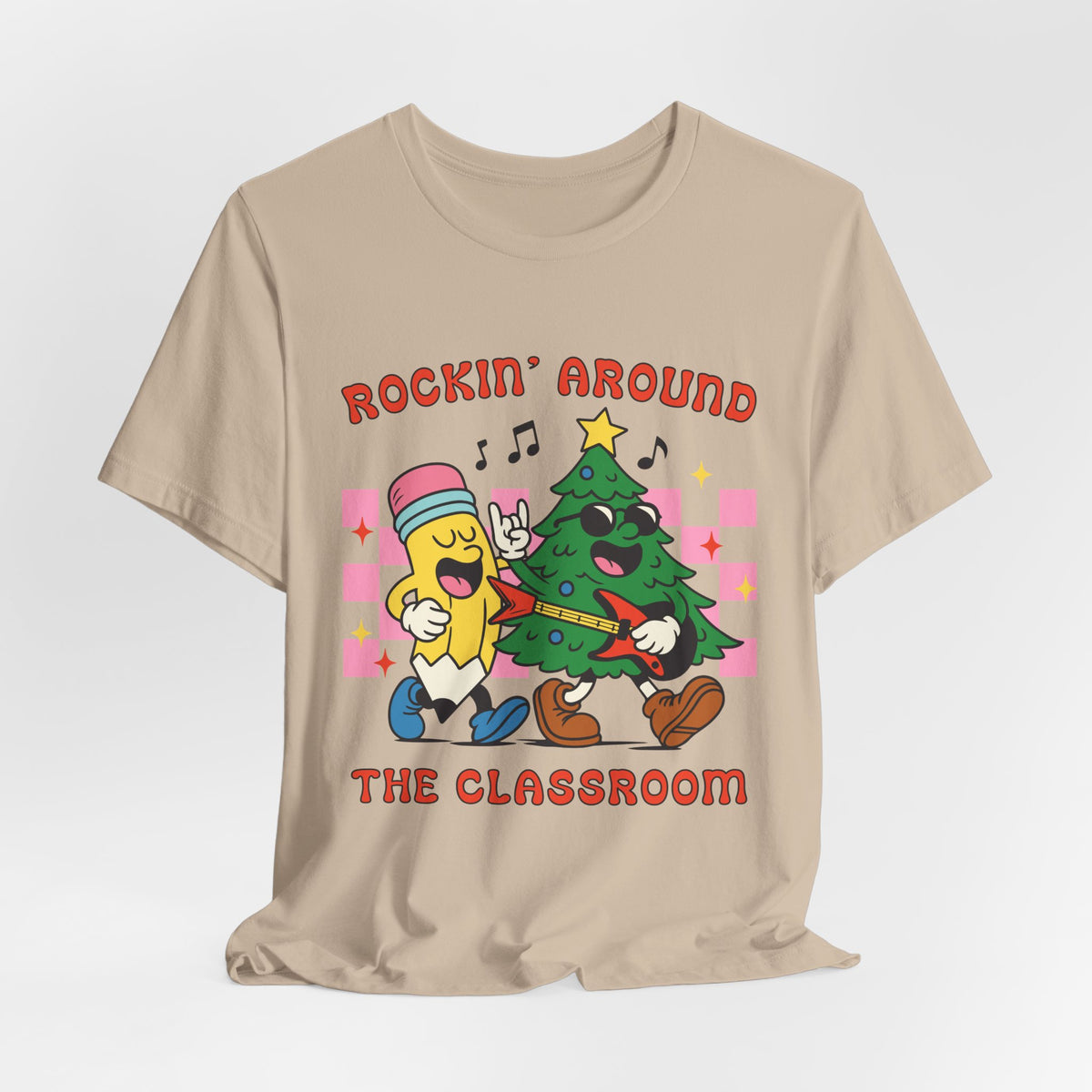 Rockin’ Around the Classroom Christmas Teacher T-Shirt