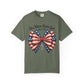 One Nation Under God Patriotic T-shirt with Bow Design