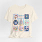 Meet Me On Main Street Cute Pastel Stamp Tee