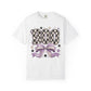 Boo Checkerboard Bow Halloween Graphic Tee
