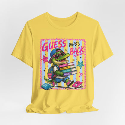 Guess Who's Back / Back Again Back to School Crocodile Teacher Tee