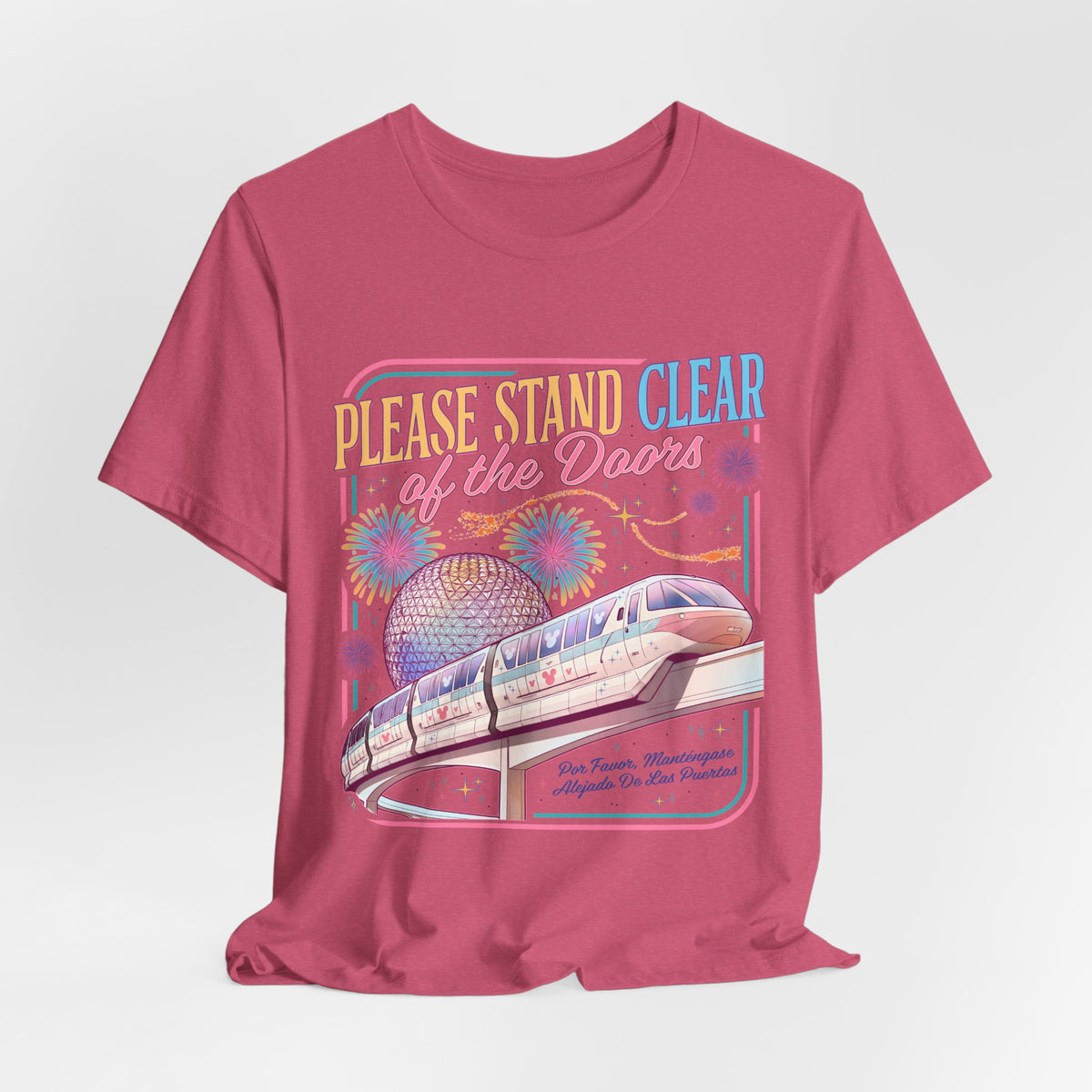 Please Stand Clear of the Doors Monorail T-Shirt — Retro Park Tee
