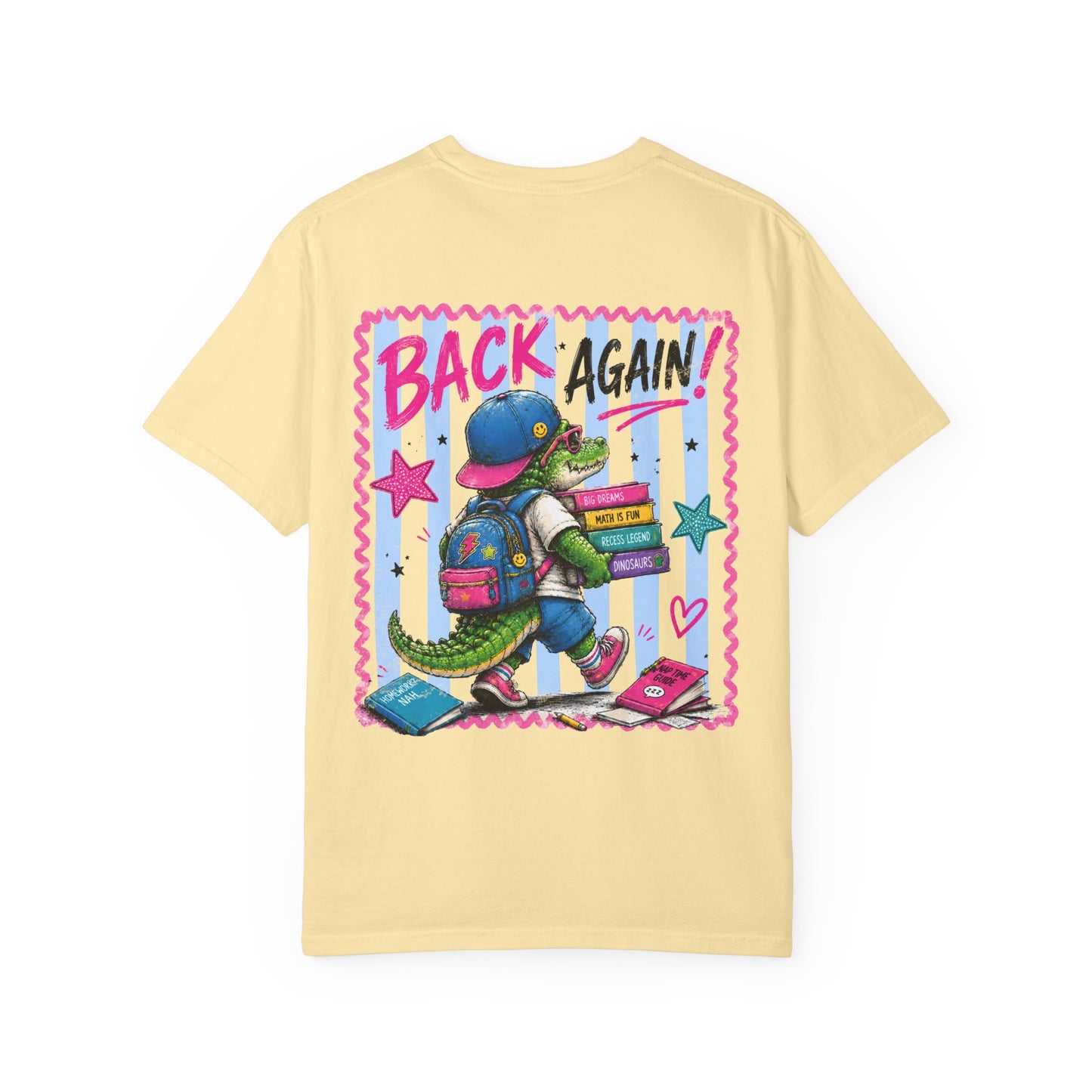 Back to School Croc T-Shirt — “Guess Who’s Back / Back Again” Graphic Tee