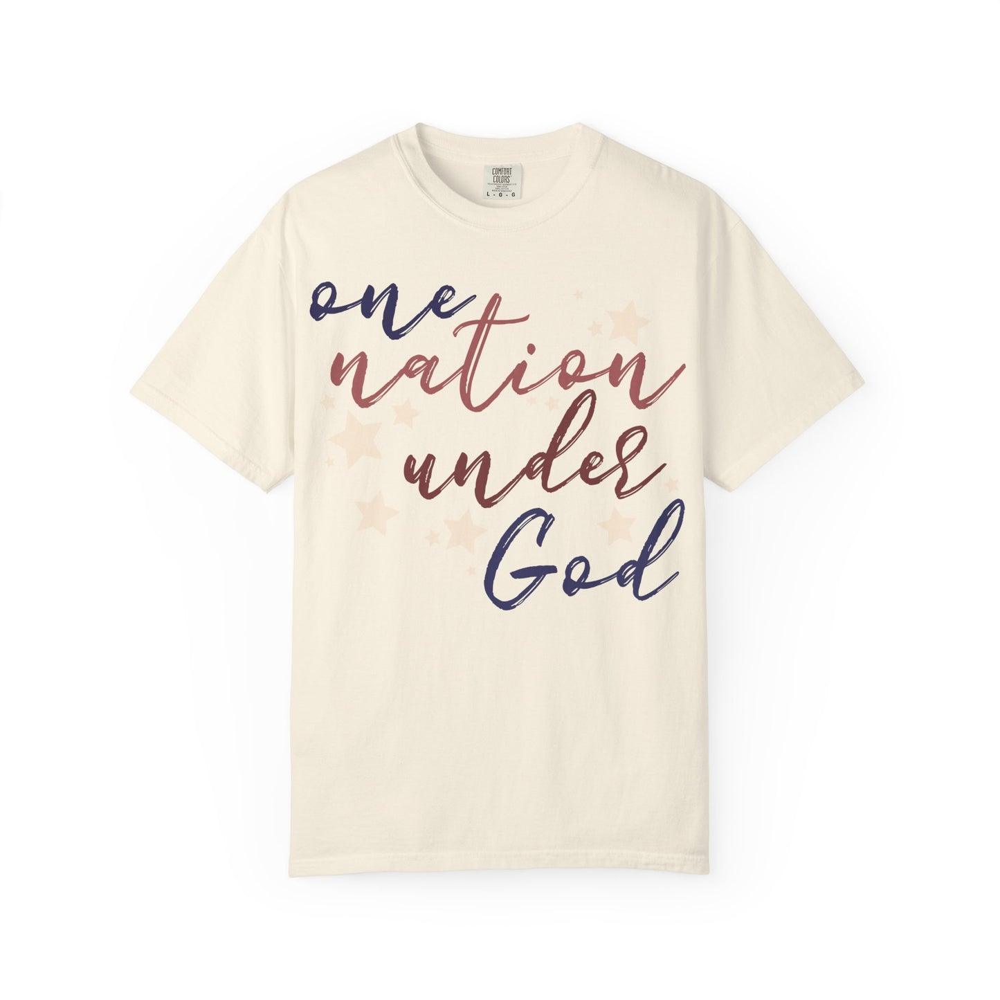 One Nation Under God T-Shirt, Relaxed Fit Shirt, Casual Wear, Gift for Friends, Comfy Everyday Tee