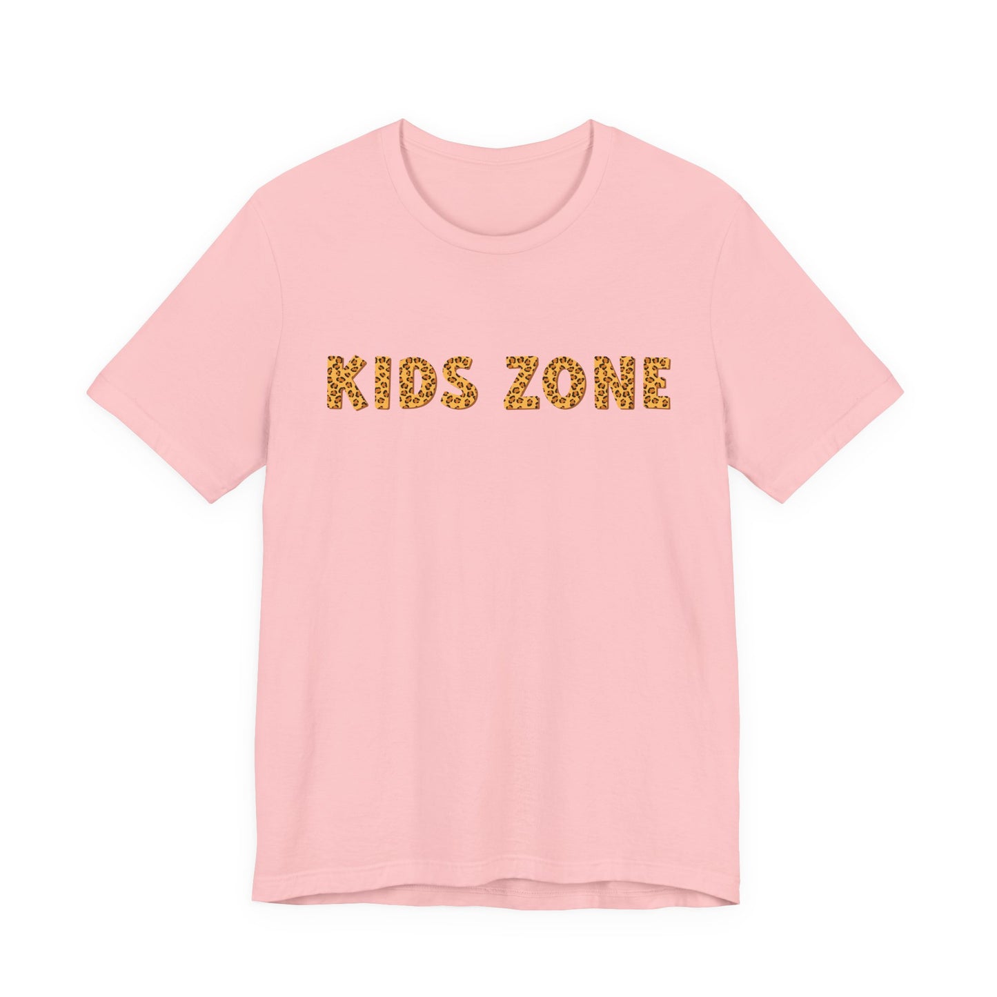 Kids Zone Daycare T-Shirt — Leopard Lettering